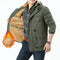 Men's Hooded Insulated Jacket with Multiple Pockets