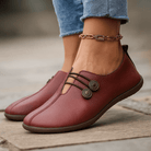 Women's Wide Toe Box Faux Leather Barefoot Shoes Flexible - Image 5