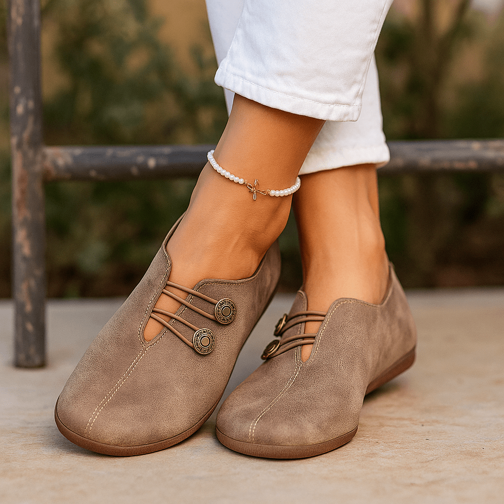 Women's Wide Toe Box Faux Leather Barefoot Shoes Flexible - Image 6