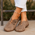 Women's Wide Toe Box Faux Leather Barefoot Shoes Flexible - Image 6