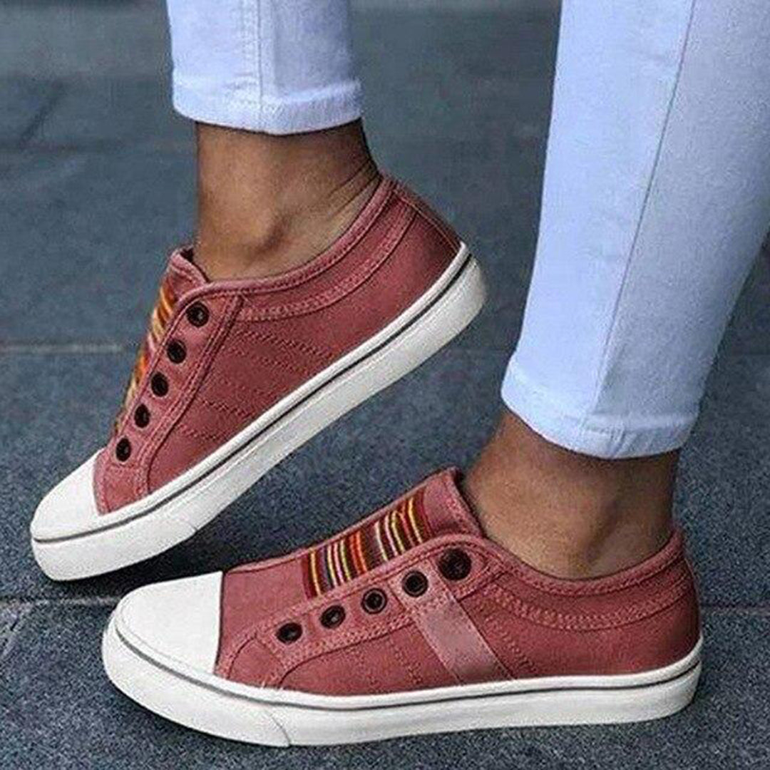 Women's Comfortable Slip-On Canvas Shoes - Image 4