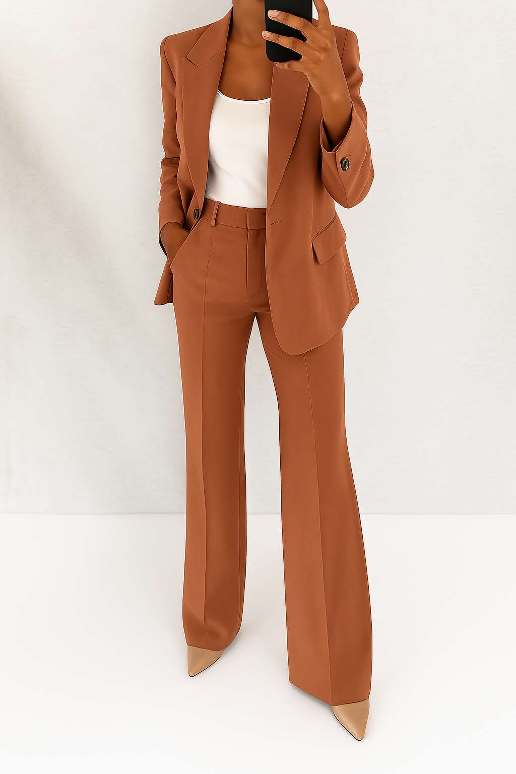 Women Tailored Two-Piece Suit Set - Image 3