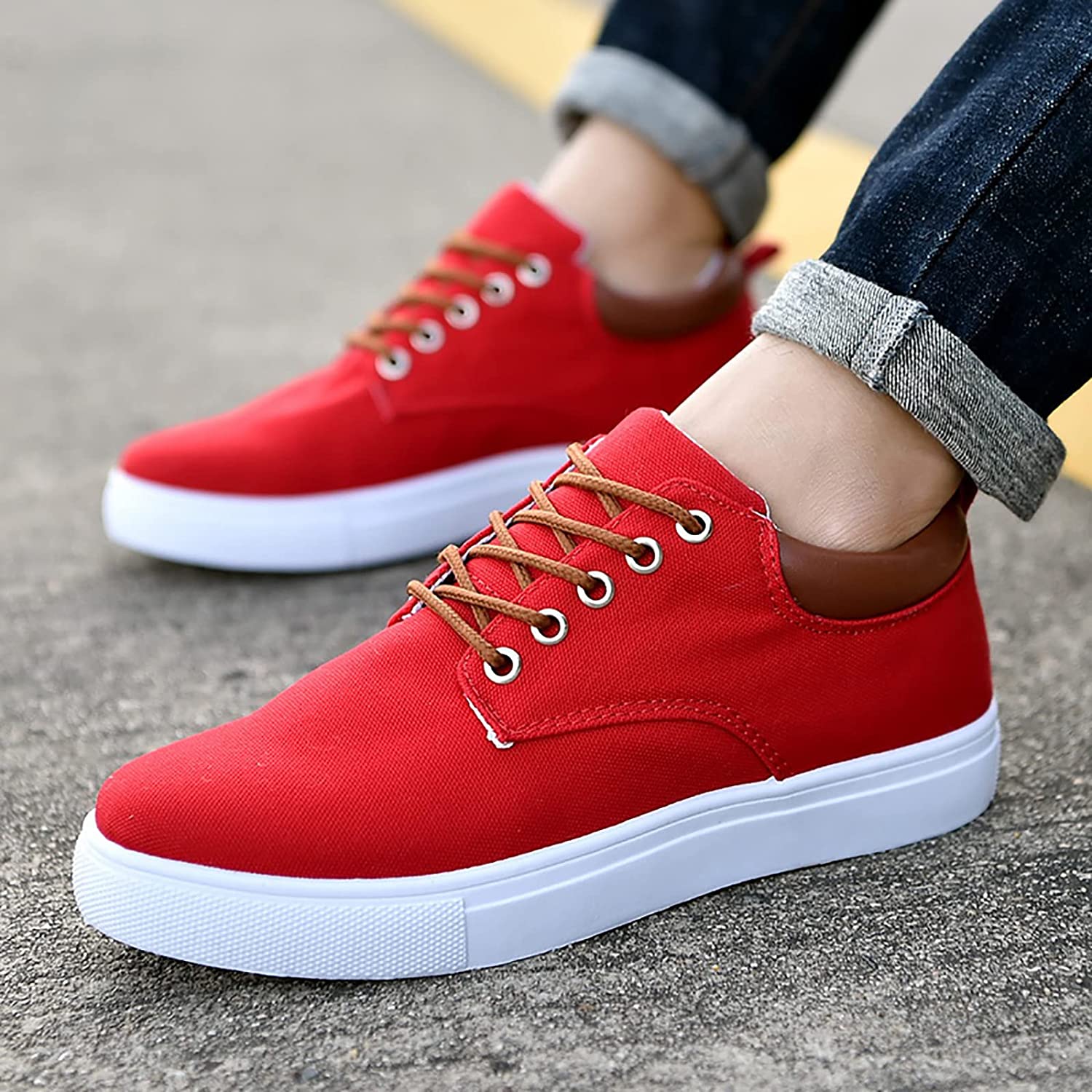 Men's Canvas Sneakers Casual Comfortable Shoes - Image 21