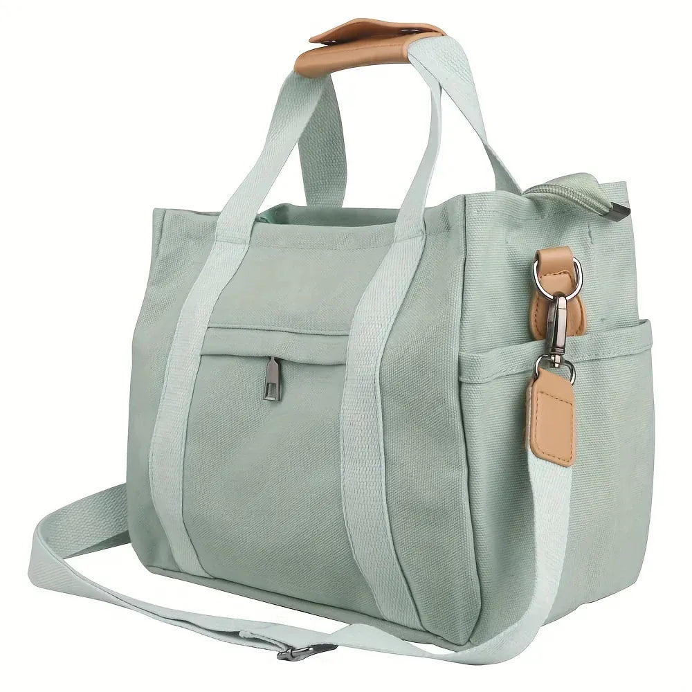 Women Large Tote Bag Shoulder Strap Pockets