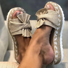 Women Bow Flat Sandals - Image 11