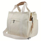 Women Large Tote Bag Shoulder Strap Pockets - Image 7
