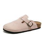 Unisex Leather Boston Style Clogs Slip-On Closed Toe Sandals - Image 10