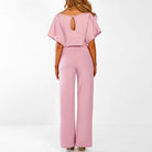 Imee | Women’s Tie-Front Batwing Jumpsuit - Image 9