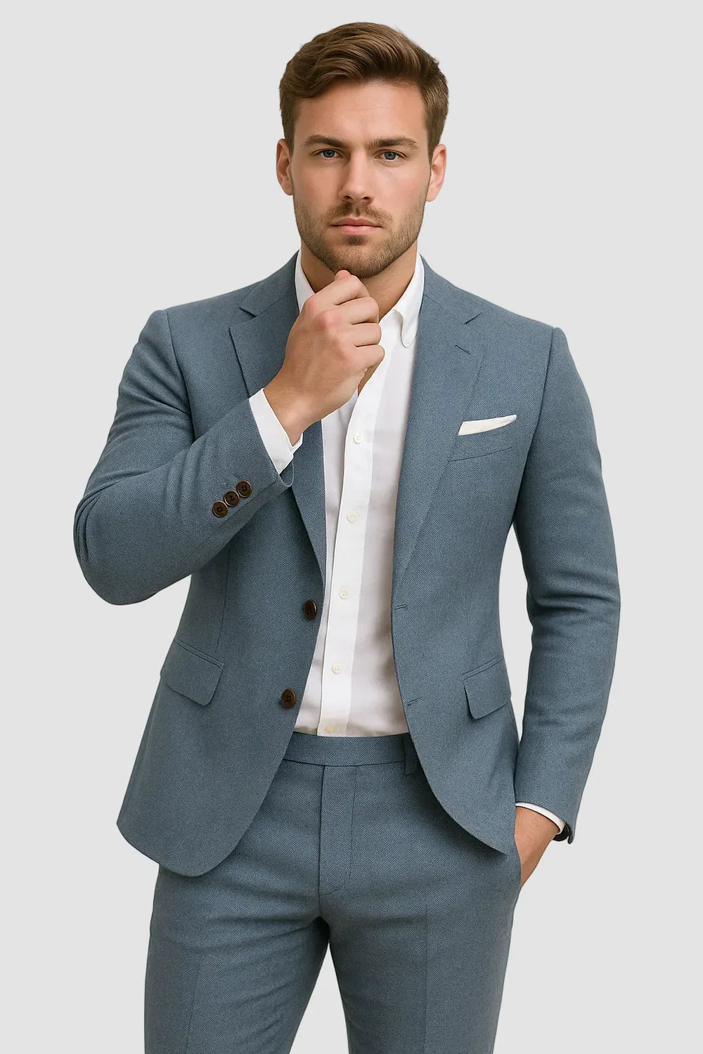 Men's Slim Fit Two Piece Suit Set