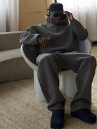 Men's Oversized Hooded Tracksuit Set 2 Piece Hoodie Joggers - Image 8