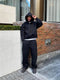 Men's Oversized Hooded Tracksuit Set 2 Piece Hoodie Joggers