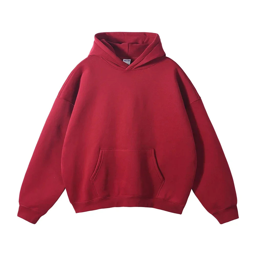 Men Relaxed Fit Pullover Hoodie - Image 2