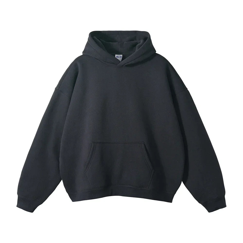 Men Relaxed Fit Pullover Hoodie - Image 3