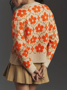 Women's Floral Button-Front Cardigan Relaxed Fit Knit - Image 2