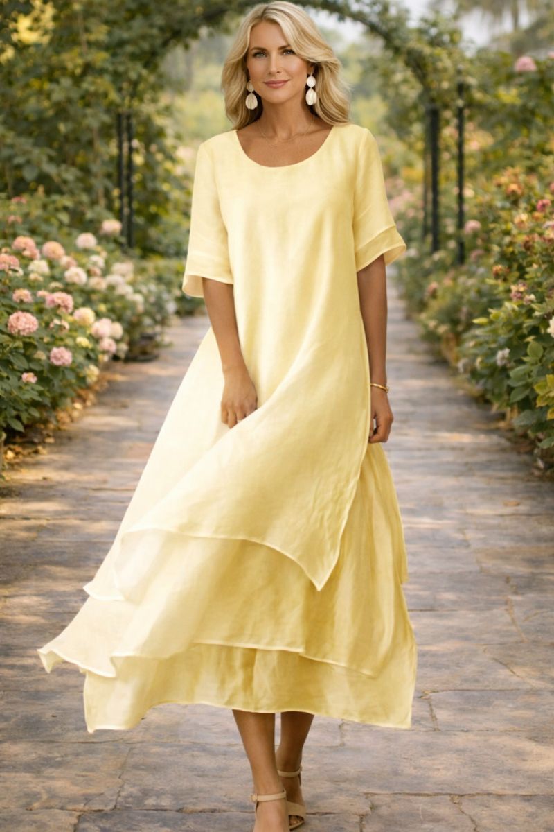 Women Elegant Midi Dress - Image 3
