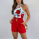Women Two Piece Shorts Set Matching Top - Image 5
