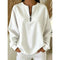 Felpa relaxed con mezza zip