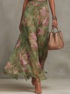 Women Halterneck Floral Maxi Dress Sleeveless - Image 4
