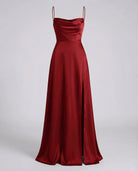 Women Satin Cowl Neck Maxi Dress Formal Evening - Image 2