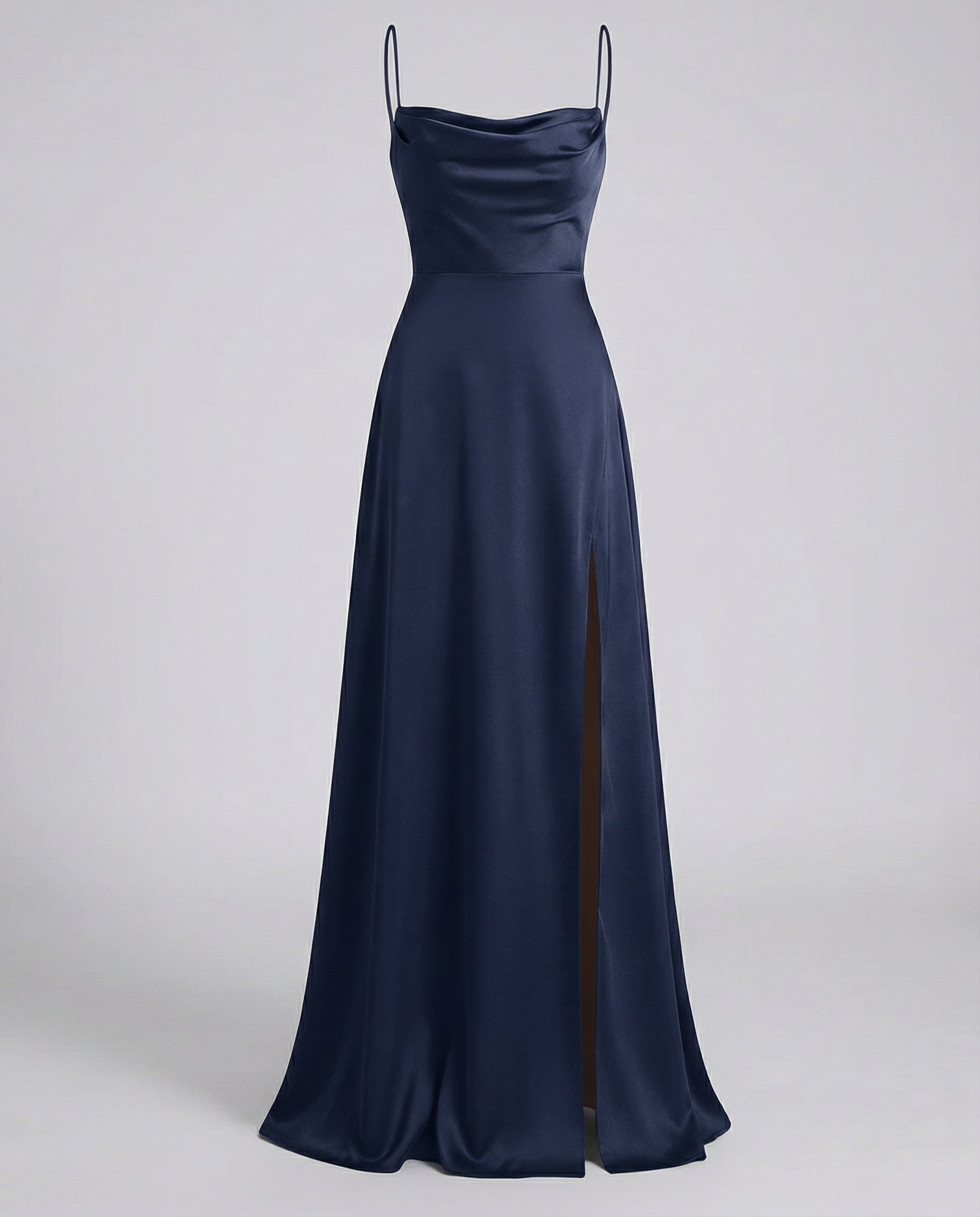 Women Satin Cowl Neck Maxi Dress Formal Evening - Image 6