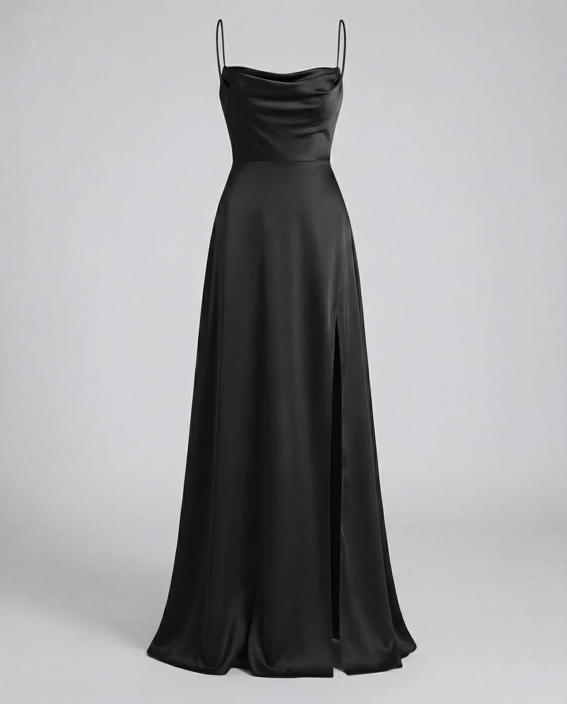 Women Satin Cowl Neck Maxi Dress Formal Evening - Image 11