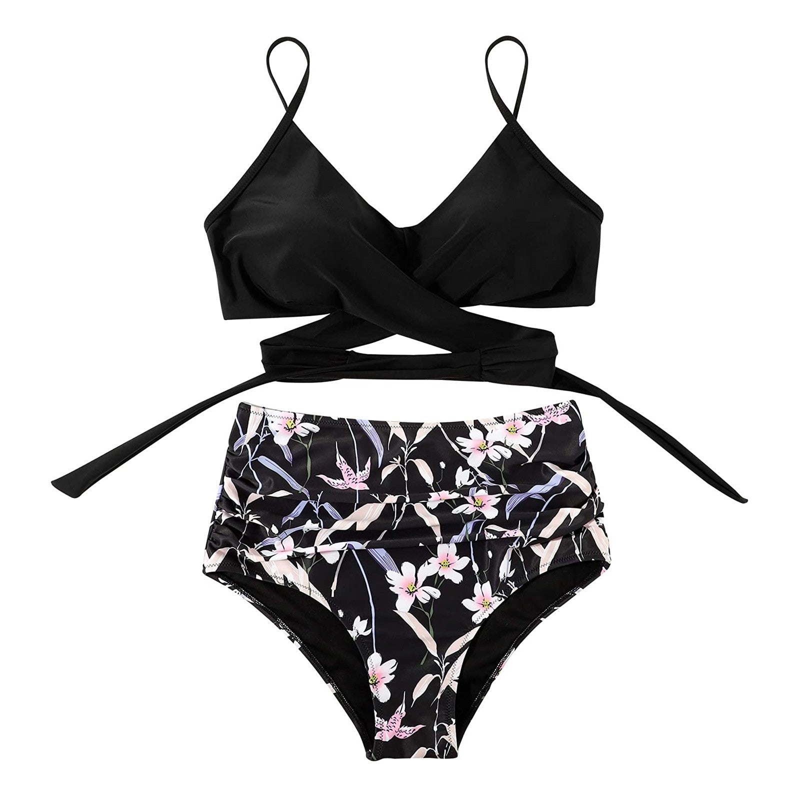 Women Colorful High Waisted Bikini Set - Image 7