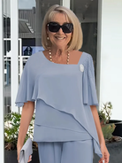 Women Elegant 2 Piece Summer Skirt Set - Image 3