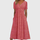 Women Midi Dress Tummy Control A-Line Flattering - Image 3