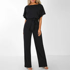 Imee | Women’s Tie-Front Batwing Jumpsuit - Image 2