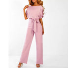 Imee | Women’s Tie-Front Batwing Jumpsuit - Image 5
