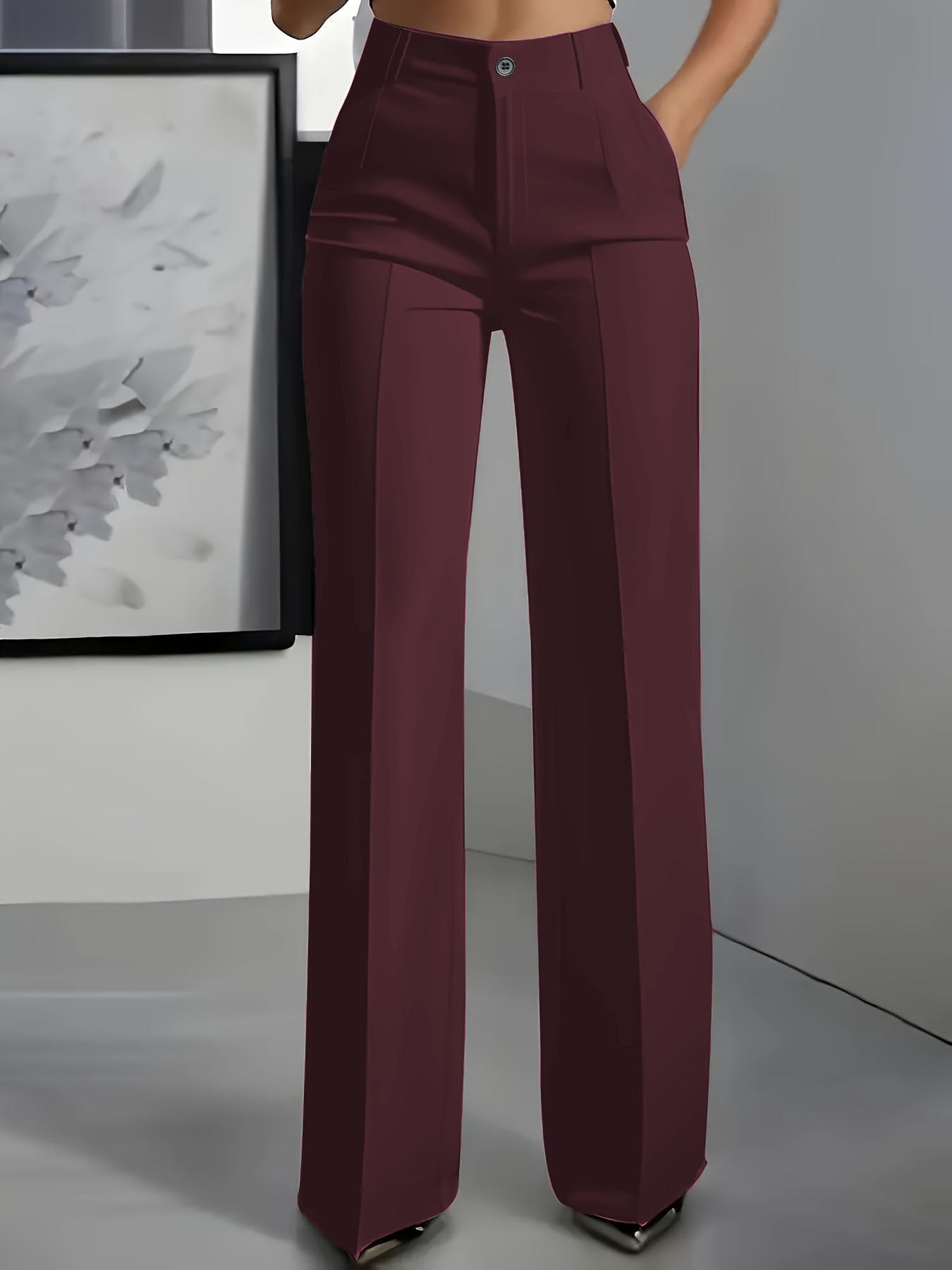Hochgeschnittene Damenhose mit elastischem Bund - Image 7