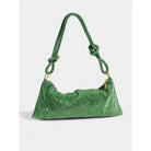 Women Rhinestone Evening Bag Triangle Knotted Clutch - Image 5
