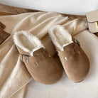 Unisex Leather Boston Style Clogs Slip-On Closed Toe Sandals - Image 12