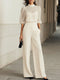 Women Wide Leg Formal Jumpsuit