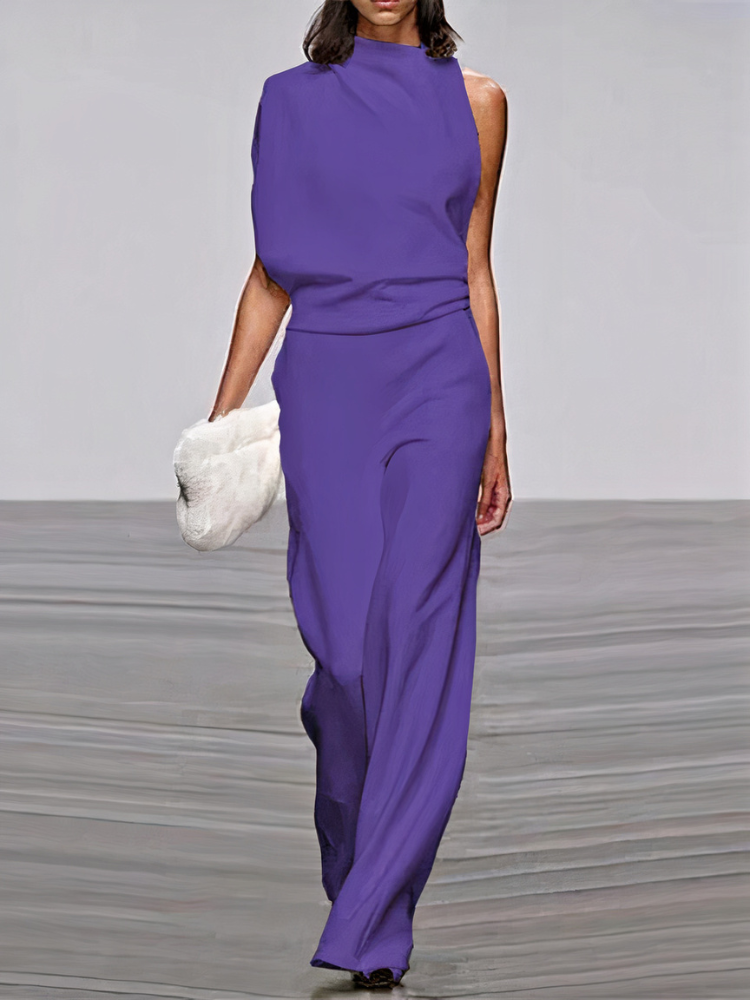 Women Wide Leg Jumpsuit Wedding Guest Formal Elegant - Image 3
