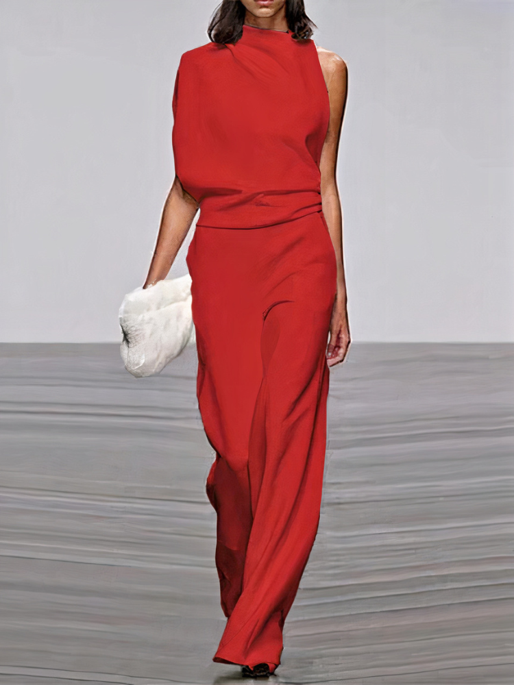 Women Wide Leg Jumpsuit Wedding Guest Formal Elegant - Image 6