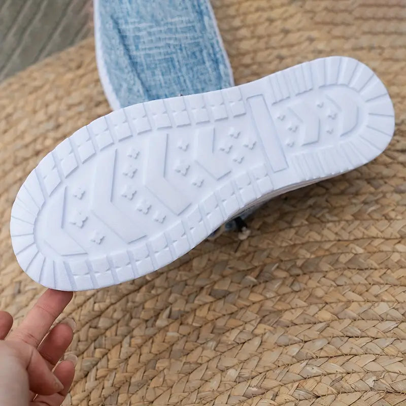 Women Breathable Non-Slip Sneakers Lightweight Slip-On Walking Shoes - Image 15