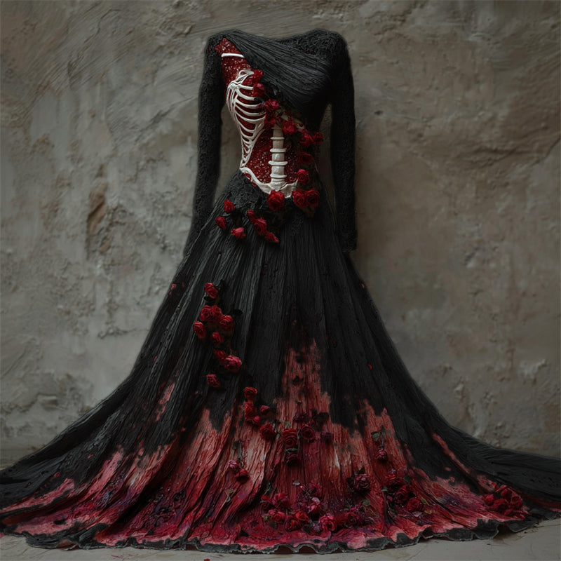 Women's Long Sleeve Maxi Dress | Halloween - Image 2
