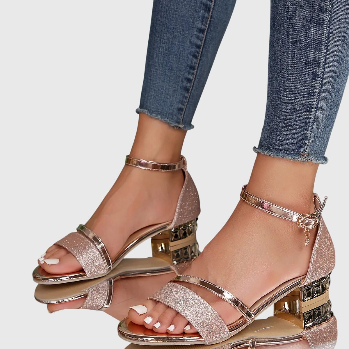 Women's Orthopedic Heeled Sandals Arch Support - Image 6