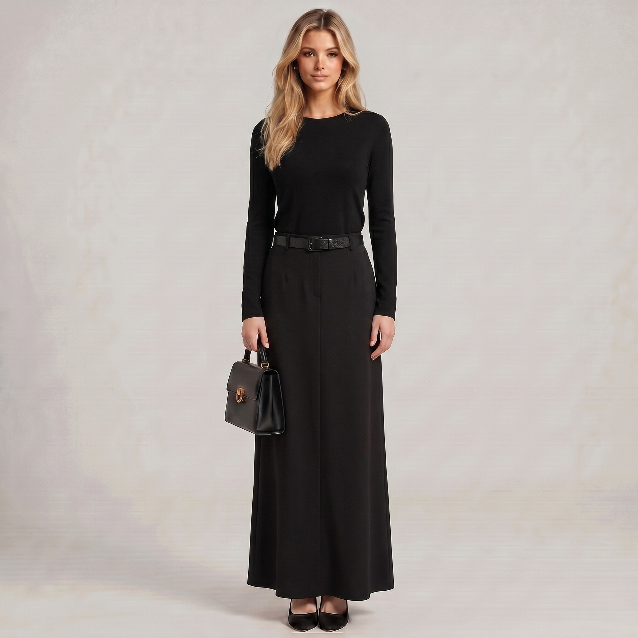 Women Wide Leg Flowy Maxi Skirt - Image 2