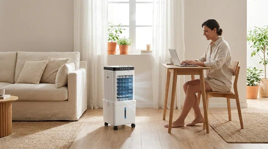 Portable Evaporative Air Cooler Fan 3-in-1 Humidifier - Image 4