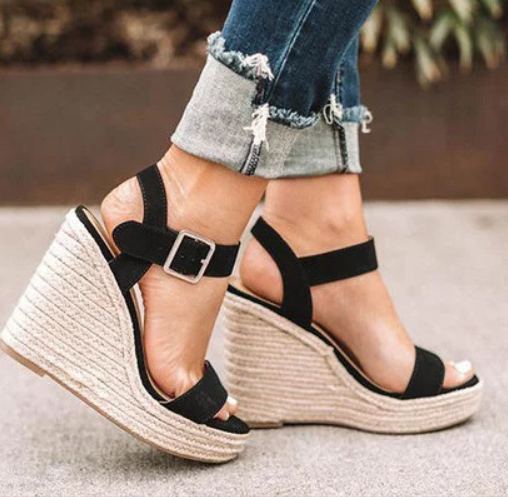 Women's Orthopedic Wedge Sandals Arch Support Comfortable Heels - Image 4