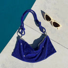 Women Rhinestone Evening Bag Triangle Knotted Clutch - Image 19