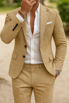Men's Slim Fit Two Piece Suit Set - Image 4