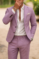 Men's Slim Fit Two Piece Suit Set - Image 9