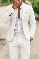 Men's Slim Fit Two Piece Suit Set - Image 10