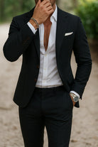 Men's Slim Fit Two Piece Suit Set - Image 7