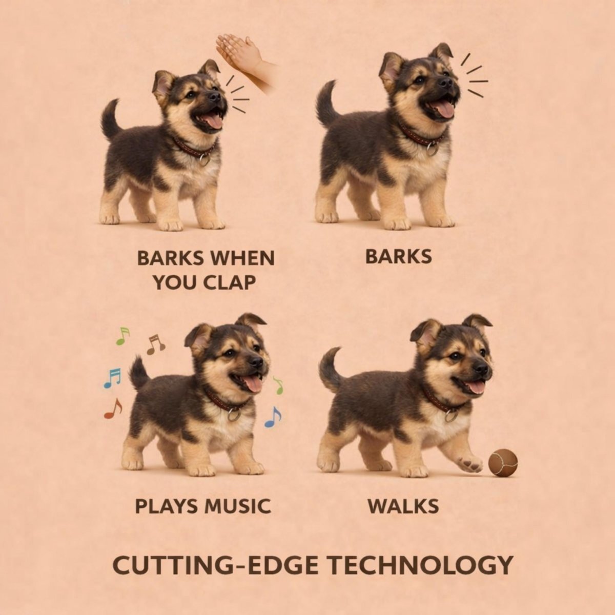 Interactive German Shepherd Electronic Walking Barking Puppy Toy - Image 7