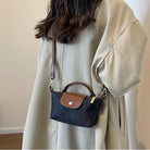 Women Mini Crossbody Bag Top Handle Two-Tone Flap - Image 2