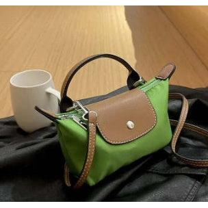 Women Mini Crossbody Bag Top Handle Two-Tone Flap - Image 6